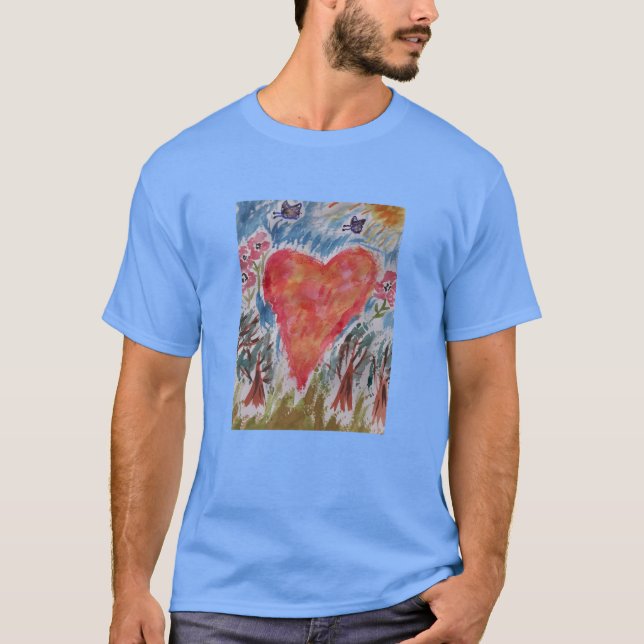 Corazón de la camiseta del planeta (Anverso)