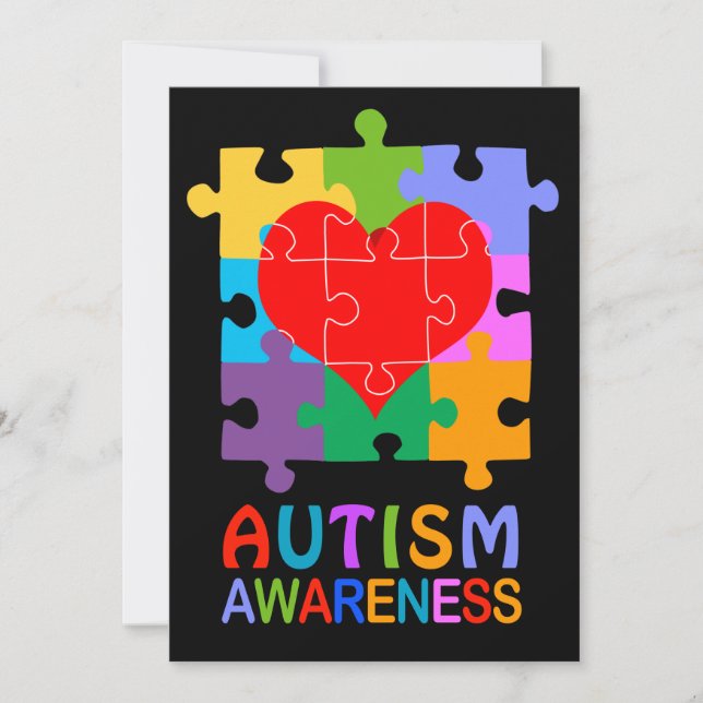 Corazón de la conciencia del autismo (Anverso)