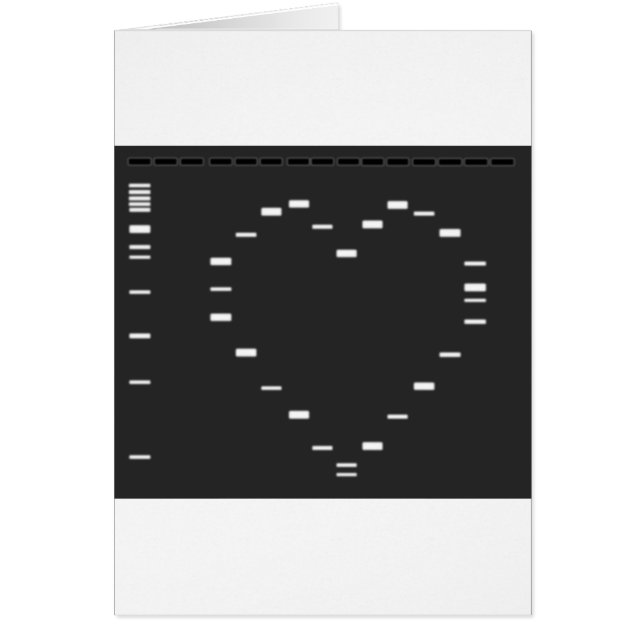 Corazón de la DNA en el gel de la agarosa (Frente)