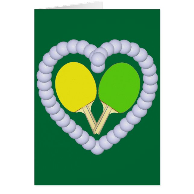 Corazón de la paleta del ping-pong de YG (Frente)