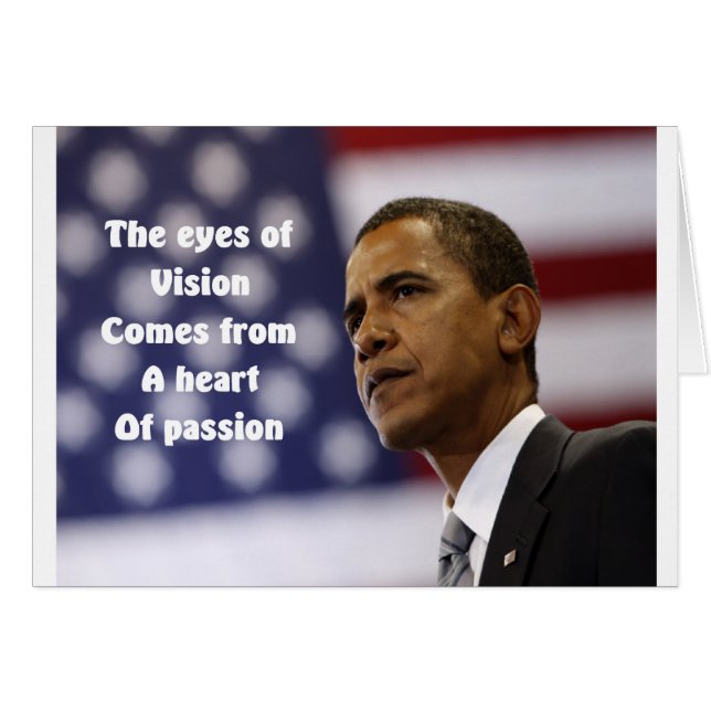Corazón de la pasión de Barack Obama (Anverso (Horizontal))