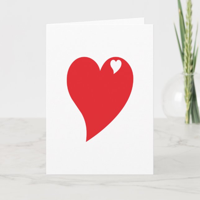 Corazón de la tarjeta del día de San Valentín (Anverso)