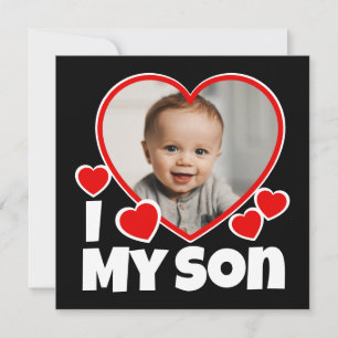 Corazón de la tarjeta plana de fotos personalizada