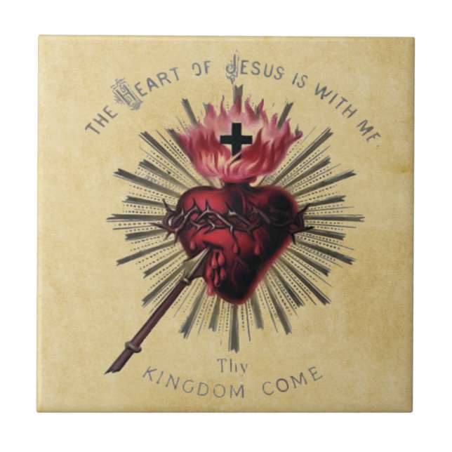 Corazón de la teja de Jesús (Frente)