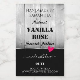 Corazón de las etiquetas de los productos de grano