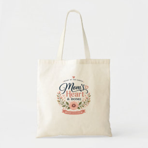 Corazón de Mamá y Hogar Elegante Bolso Tote Flor