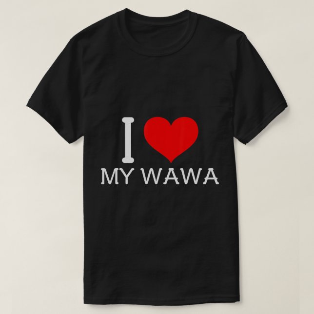Corazón de mi camiseta Wawa (Diseño del anverso)
