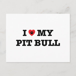 Corazón de mi postal de Pitbull