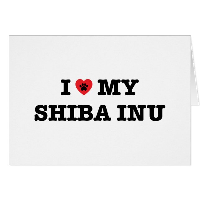 Corazón de mi Shiba Inu (Anverso (Horizontal))