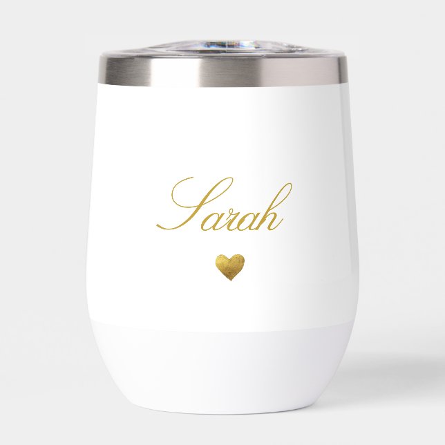 Corazón de oro personalizado (Frente)