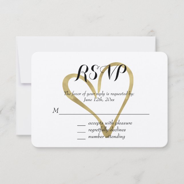 Corazón de oro RSVP (Anverso)