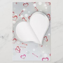 Corazón de papel 3D plegado moderno - Stationery