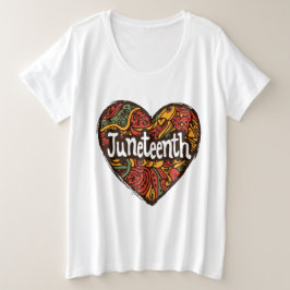 Corazón de patrones afrocéntricos decidimo de juni