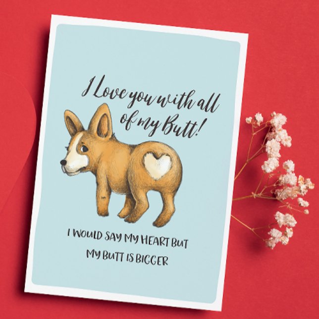 Corazón de perro - Mi tarjeta de San Valentín dive (Celebrate your Valentine with this hilariously honest and quirky card!)