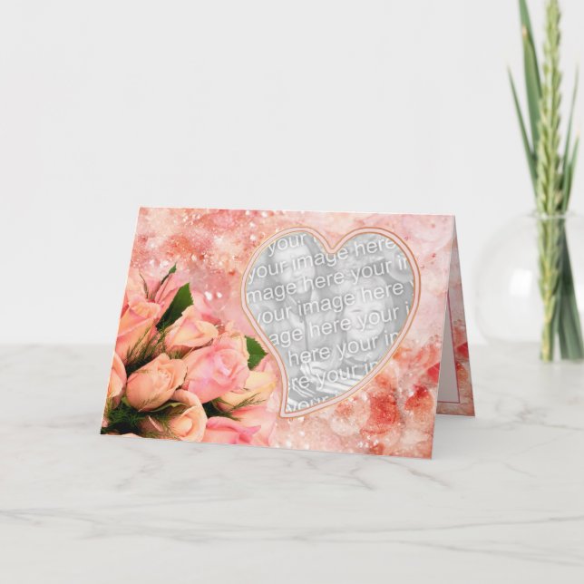 Corazón de Pétalo de Rosa - Plantilla (Anverso)