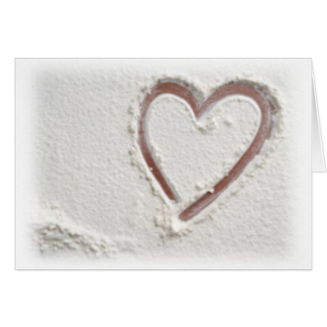 Corazón de playa de arena (Anverso (Horizontal))