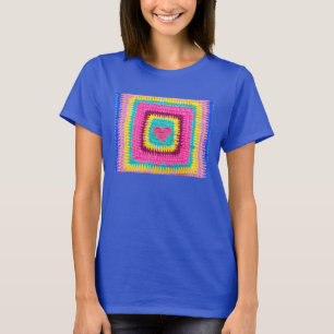 Corazón de punto, camiseta de los amantes del croc