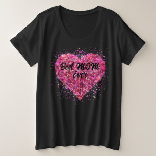 Corazón de purpurina brillante rosa de San Valentí