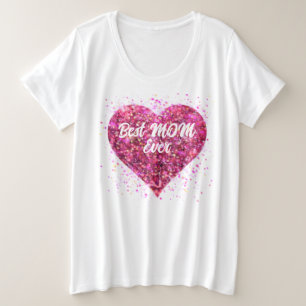 Corazón de purpurina brillante rosa de San Valentí