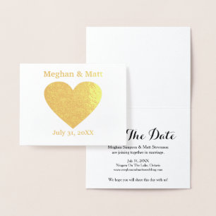 Corazón de Relieve metalizado Guardar las tarjetas