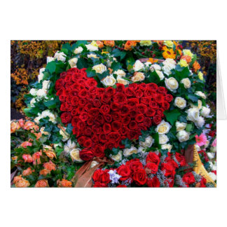corazón de rosas