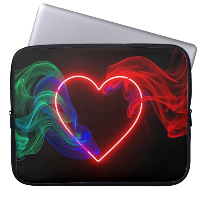 Corazón de San Valentín Rojo y Verde en Bolsa de E (Frente)