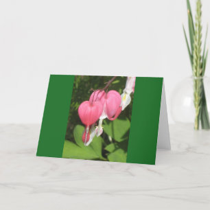 Corazón de sangrado floral - Tarjeta de saludo pai