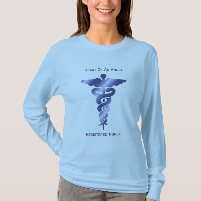 Corazón de un ángel: Camiseta de la enfermera (Anverso)