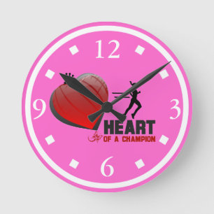 Corazón de un reloj de pared de señora Runner de