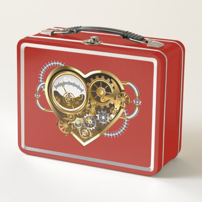 Corazón de vapor con un manómetro (Anverso)