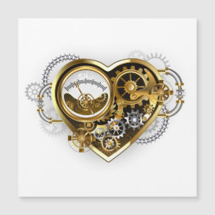Corazón de vapor con un manómetro