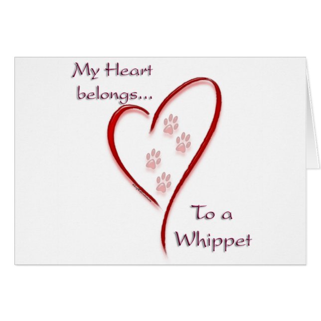 Corazón de Whippet pertenece a (Anverso (Horizontal))