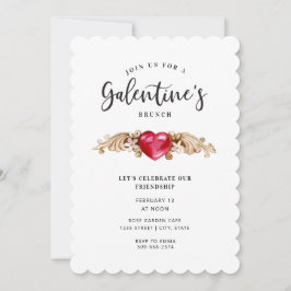 Corazón decorativo | Invitación a Brunch de Galent