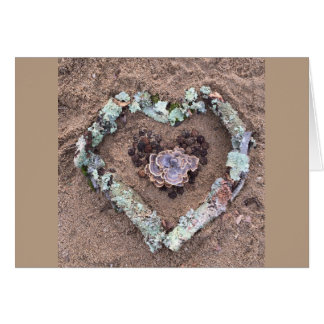 Corazón del arte de la naturaleza del invierno