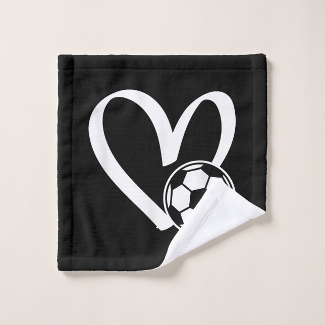 Corazón del balón de fútbol (Toallita)