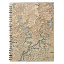 Corazón del cuaderno del mapa de Canyonlands