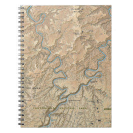 Corazón del cuaderno del mapa de Canyonlands