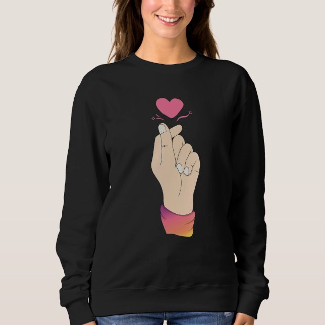 Corazón del dedo Camisa K-Pop Merchandise de KPop  (Anverso)