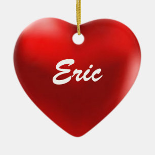 Corazón del ornamento de Eric