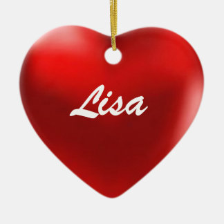 Corazón del ornamento de Lisa