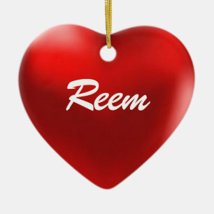 Corazón del ornamento de Reem