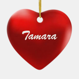 Corazón del ornamento de Tamara