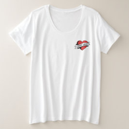 Corazón del tatuaje del amor verdadero | Diseño ro