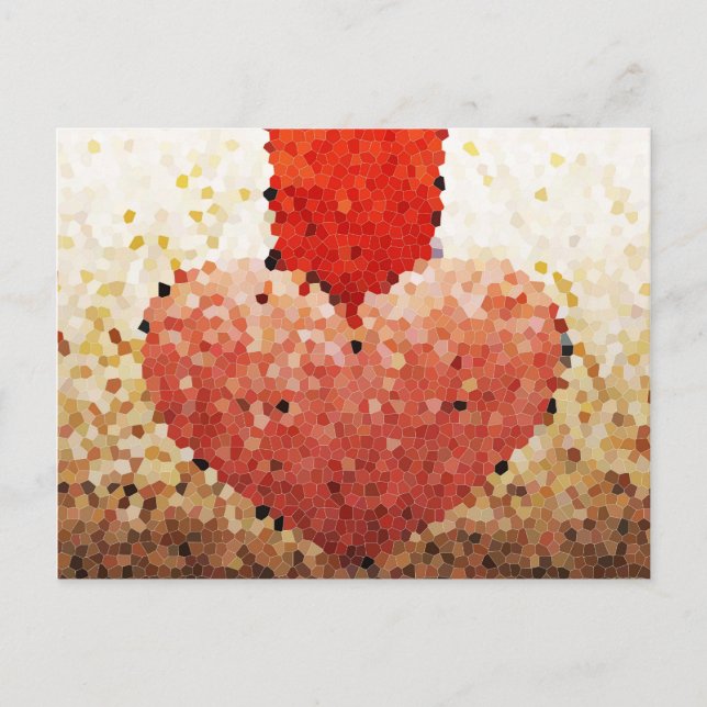 "Corazón desgarrado" - Postal (Anverso)