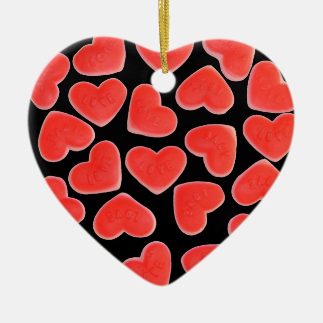 Corazón dulce Corazón negro ornamento corazón 2 la (Frente)