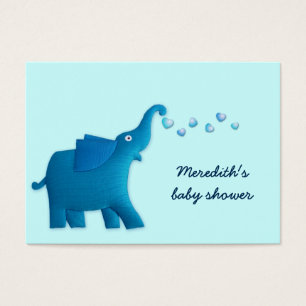 corazón elefante azul