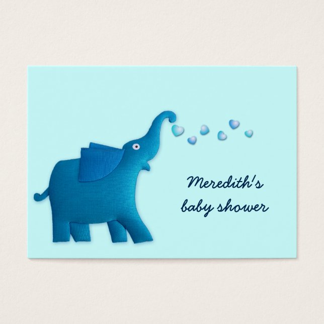 corazón elefante azul (Frente)