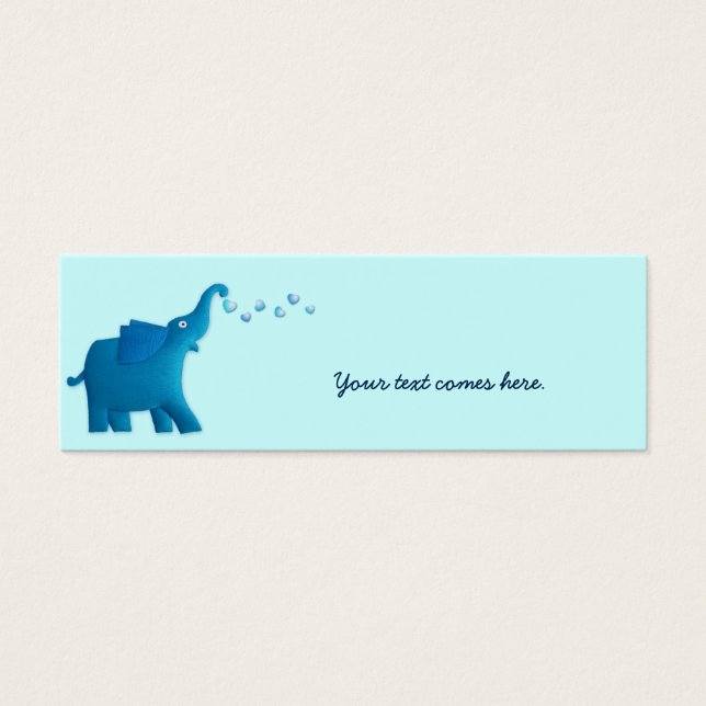 corazón elefante azul (Frente)