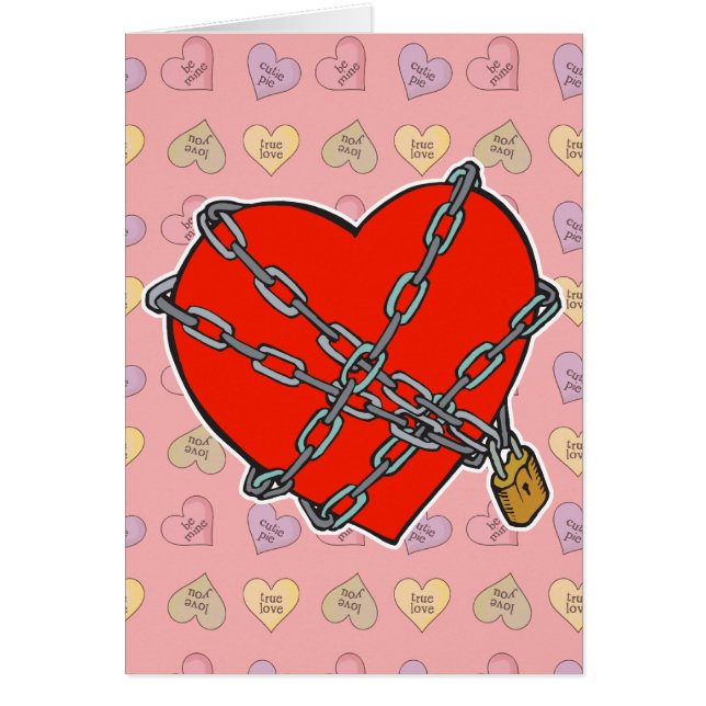 corazón encadenado y cerrado con llave (Frente)
