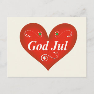 Corazón escandinavo del navidad de julio de dios